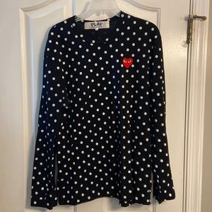 Comme des Garcons PLAY, long sleeve tee, size large